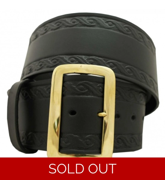 Santa Belt and Buckle with Design 3''